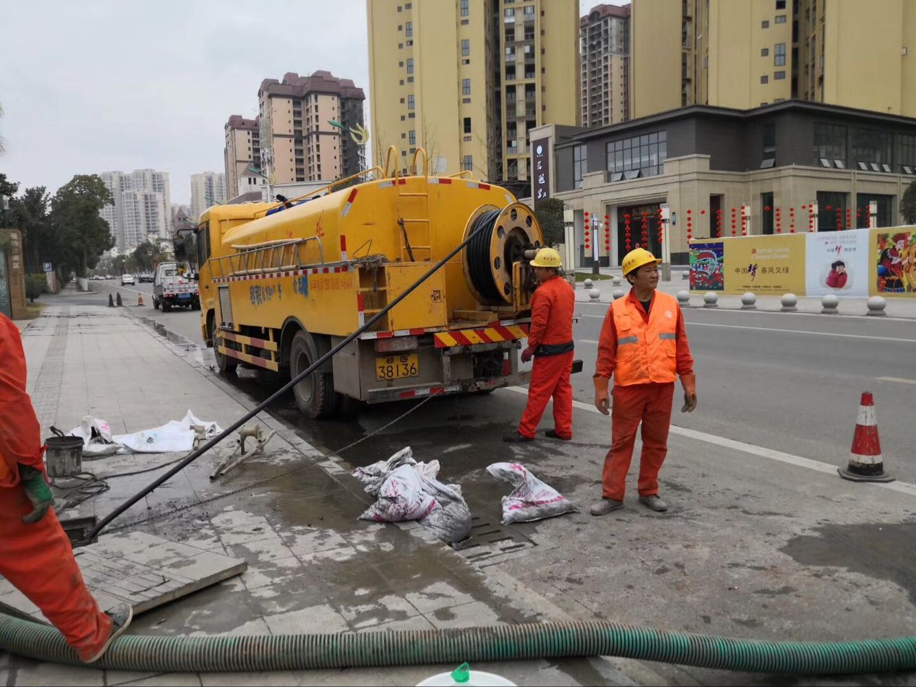颍泉排污管道清淤-管道清洗
